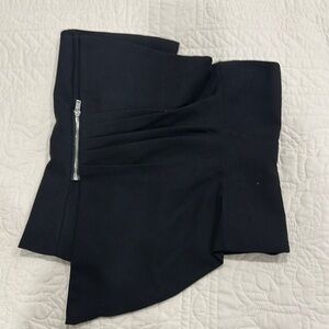 Zara Black Blouse with Zipper Detail